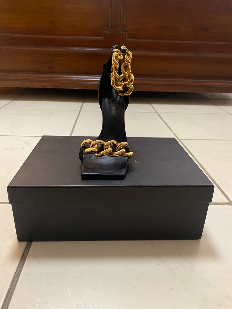 Versace Chain Detail Sandals