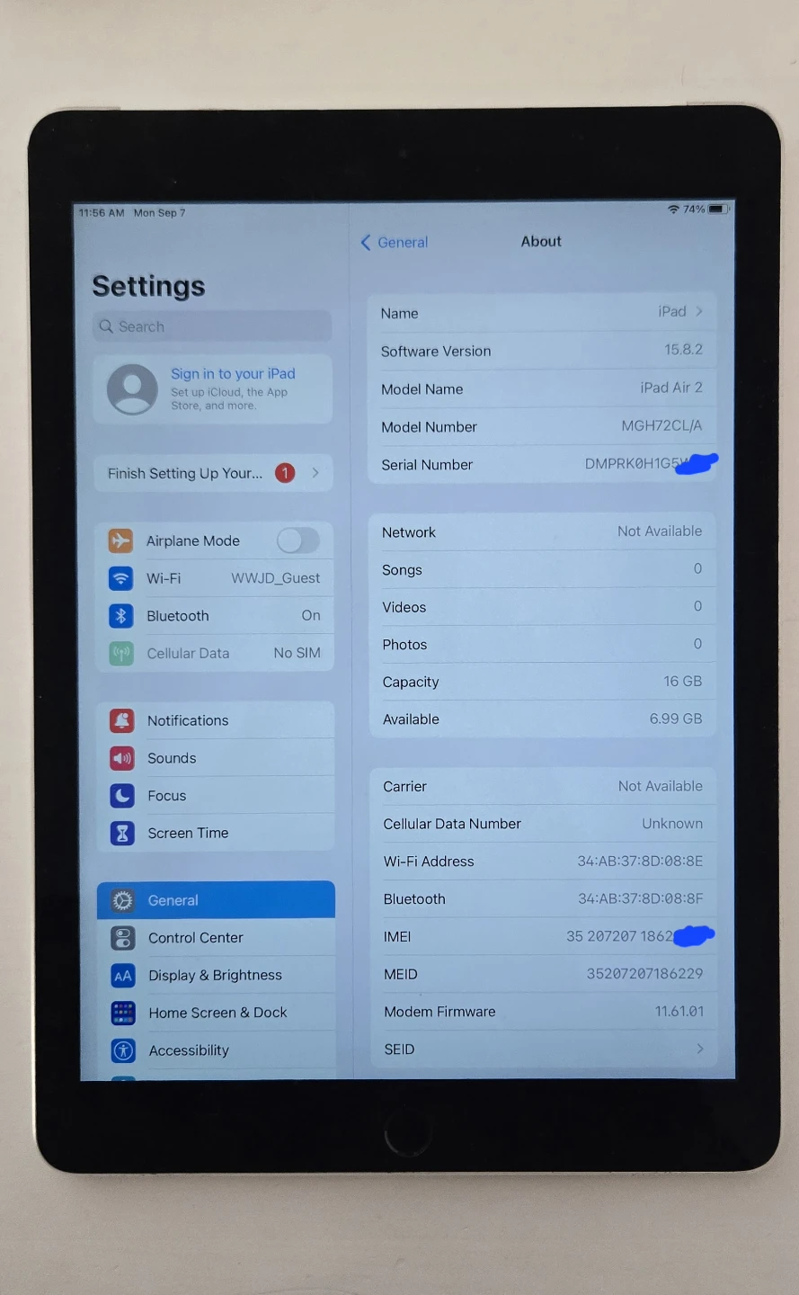 iPad Air 2 WIFI + CELLULAR - photo 2