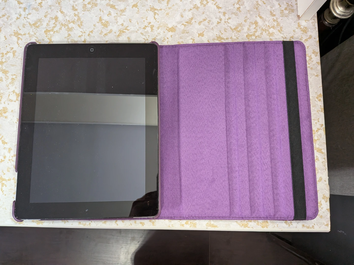 Apple iPad with Purple Case