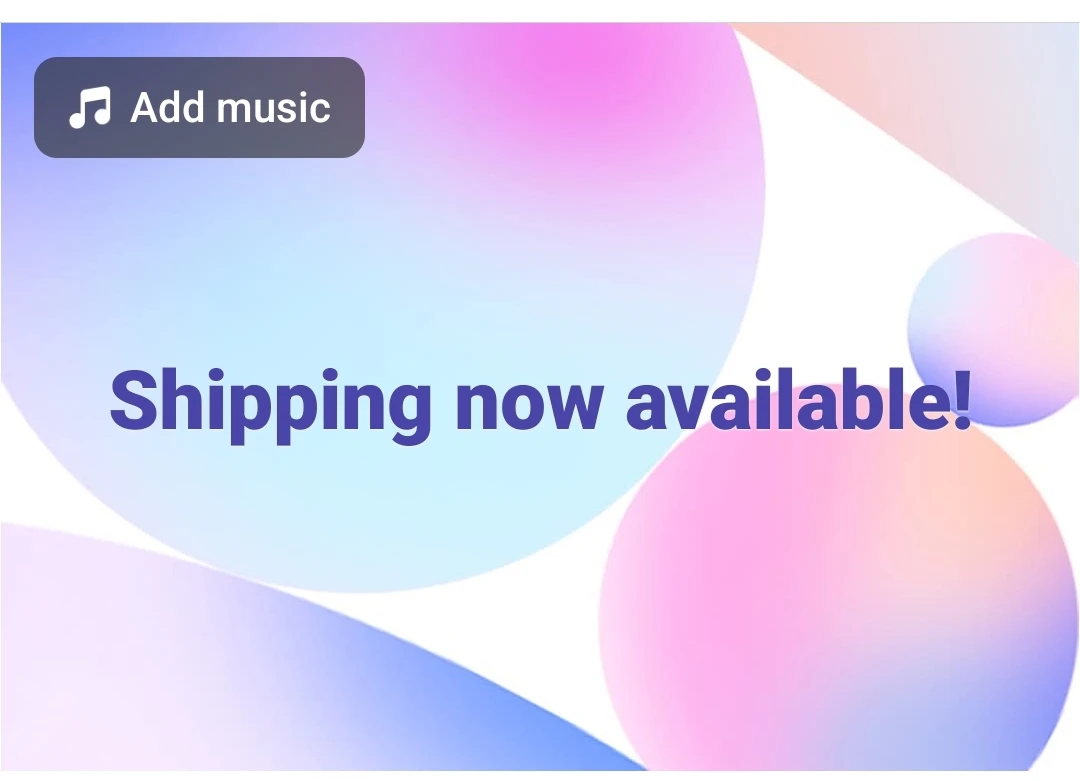 Shipping now available!
