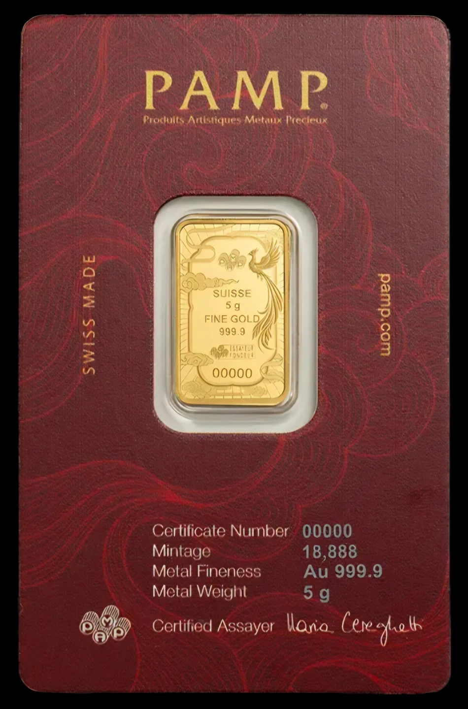 PAMP Suisse 5g Fine Gold Bar - photo 3