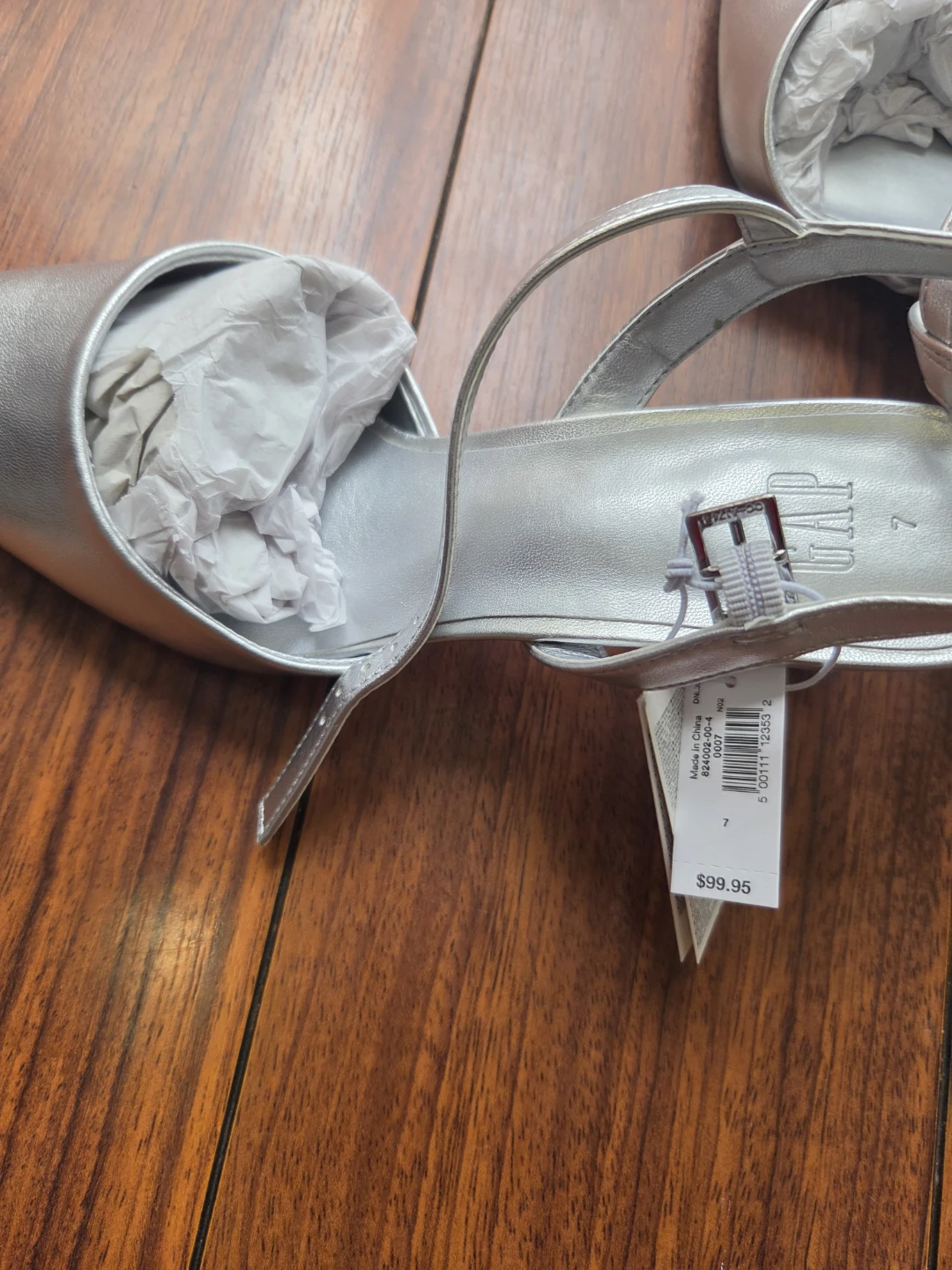 New GAP Silver Pointed Heels - photo 4