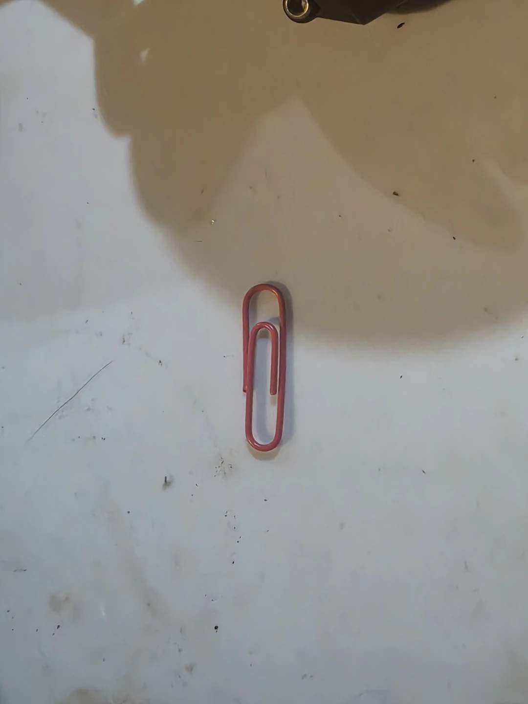 Red paperclip