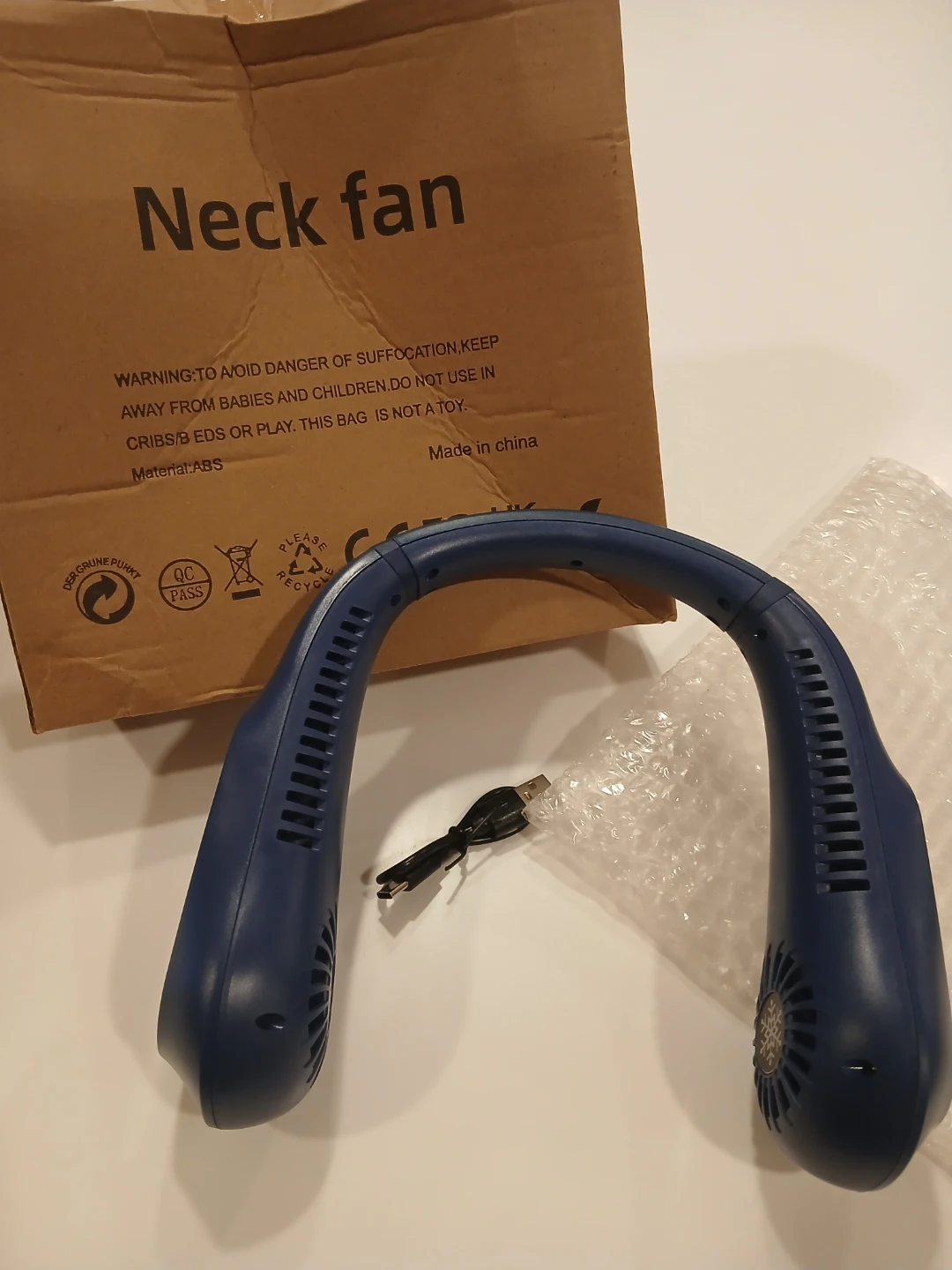 Portable Neck Fan - Navy Blue