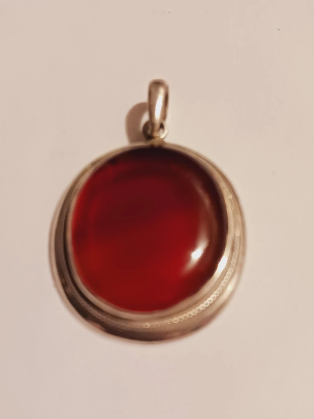 Gorgeous Sterling Silver 925 Carnelian Stone Pendant - photo 2