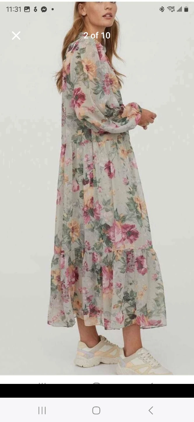 H&M Floral Tiered Maxi Dress size M BNWT - photo 2