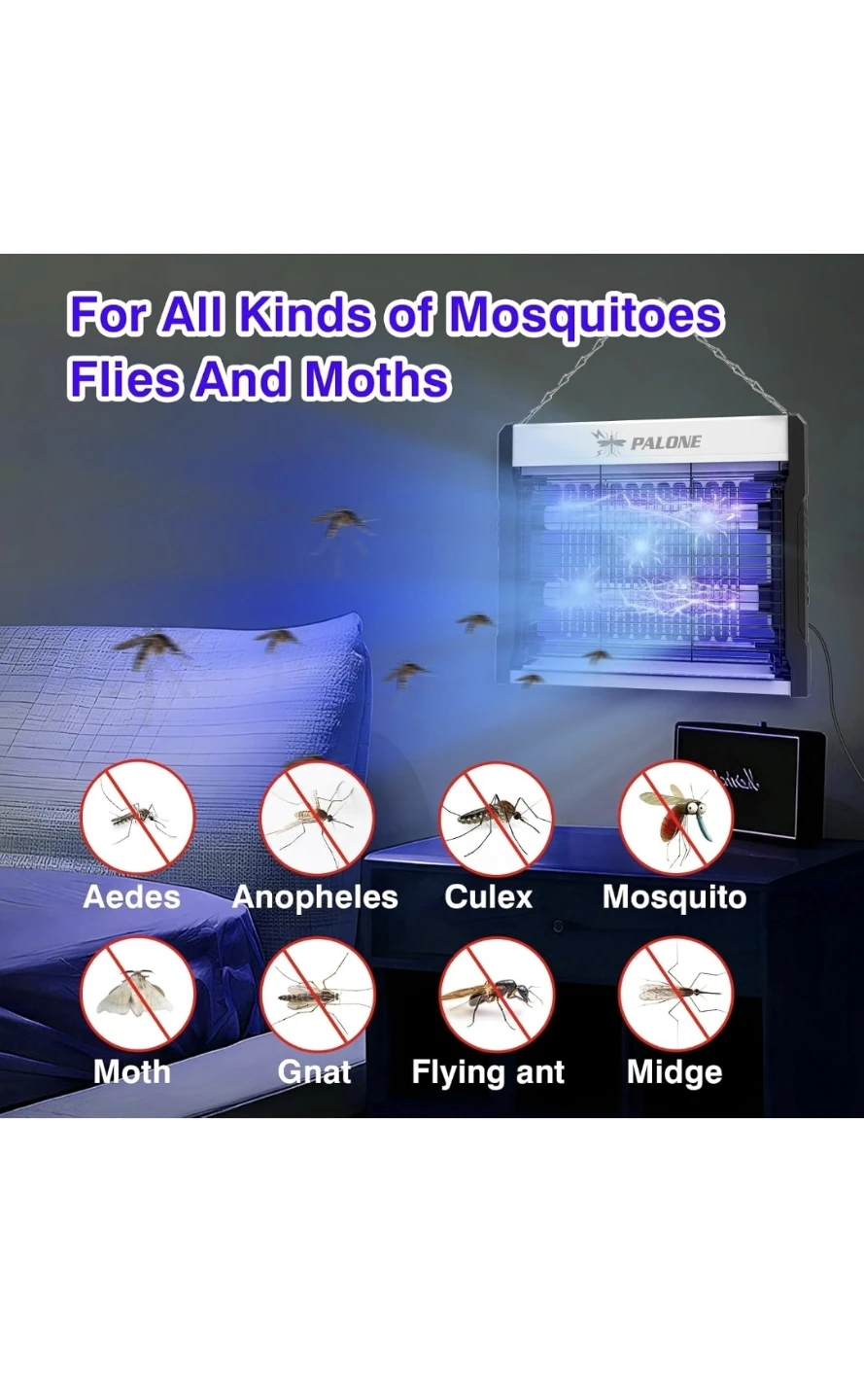 NewPALONE Bug Zapper, LED Electric Fly Swatter Hanging Function - photo 2