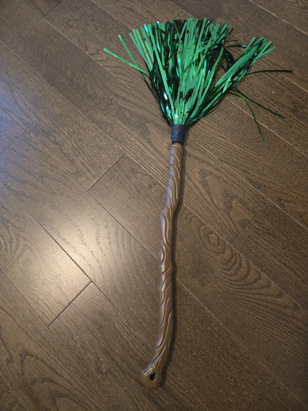 Childrens Halloween Witch Costume with Hat and Broom - photo 2
