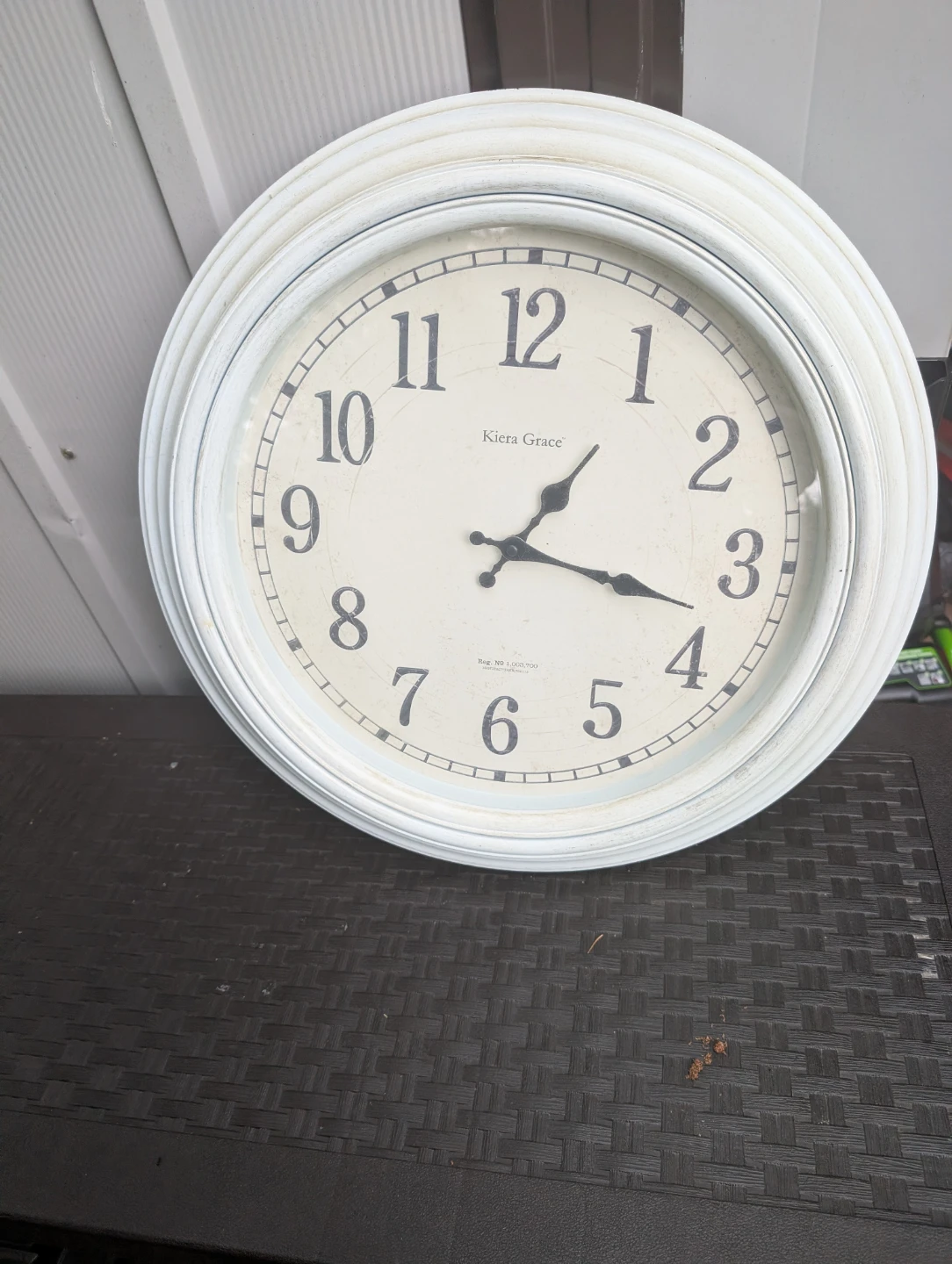 Kiera Grace White Wall Clock