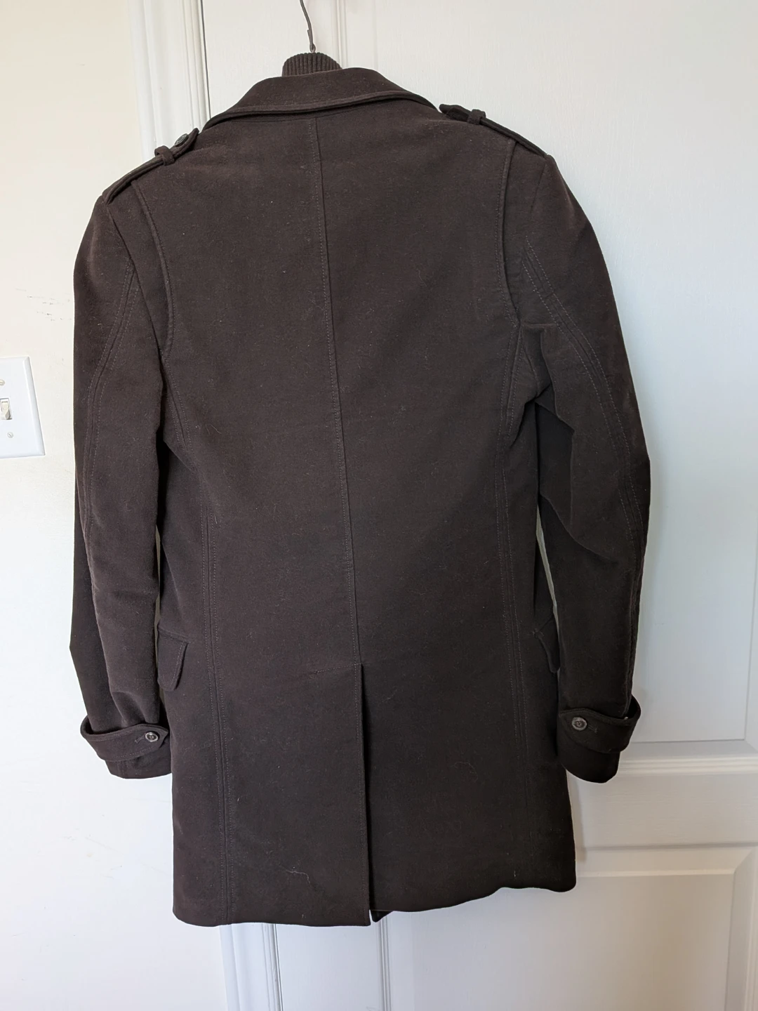 🏈Zara Man Brown Overcoat - photo 2