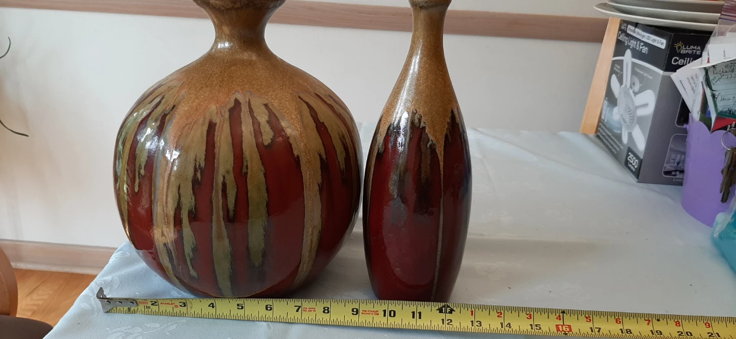 Modern drip glazed ceramic art pottery vases - photo 4