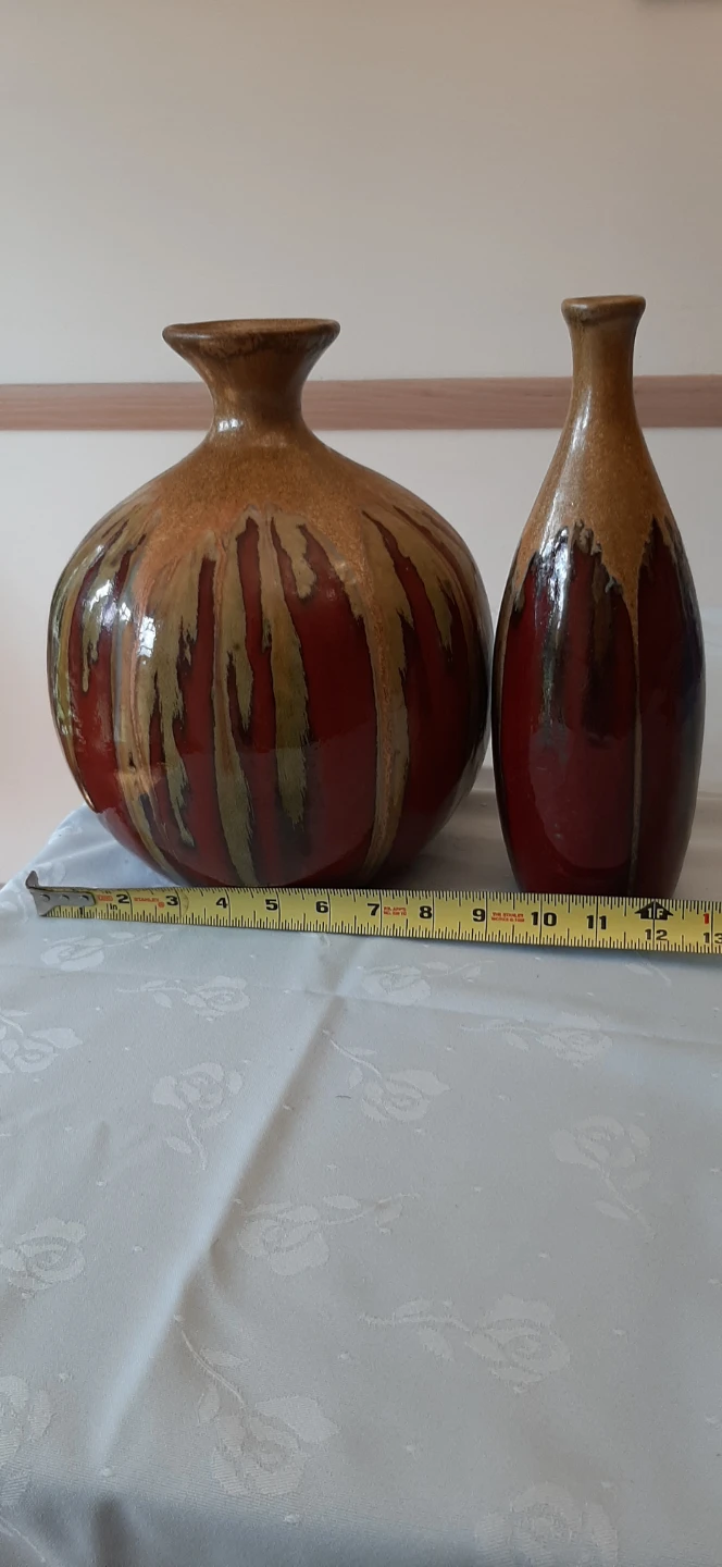 Modern drip glazed ceramic art pottery vases - photo 5
