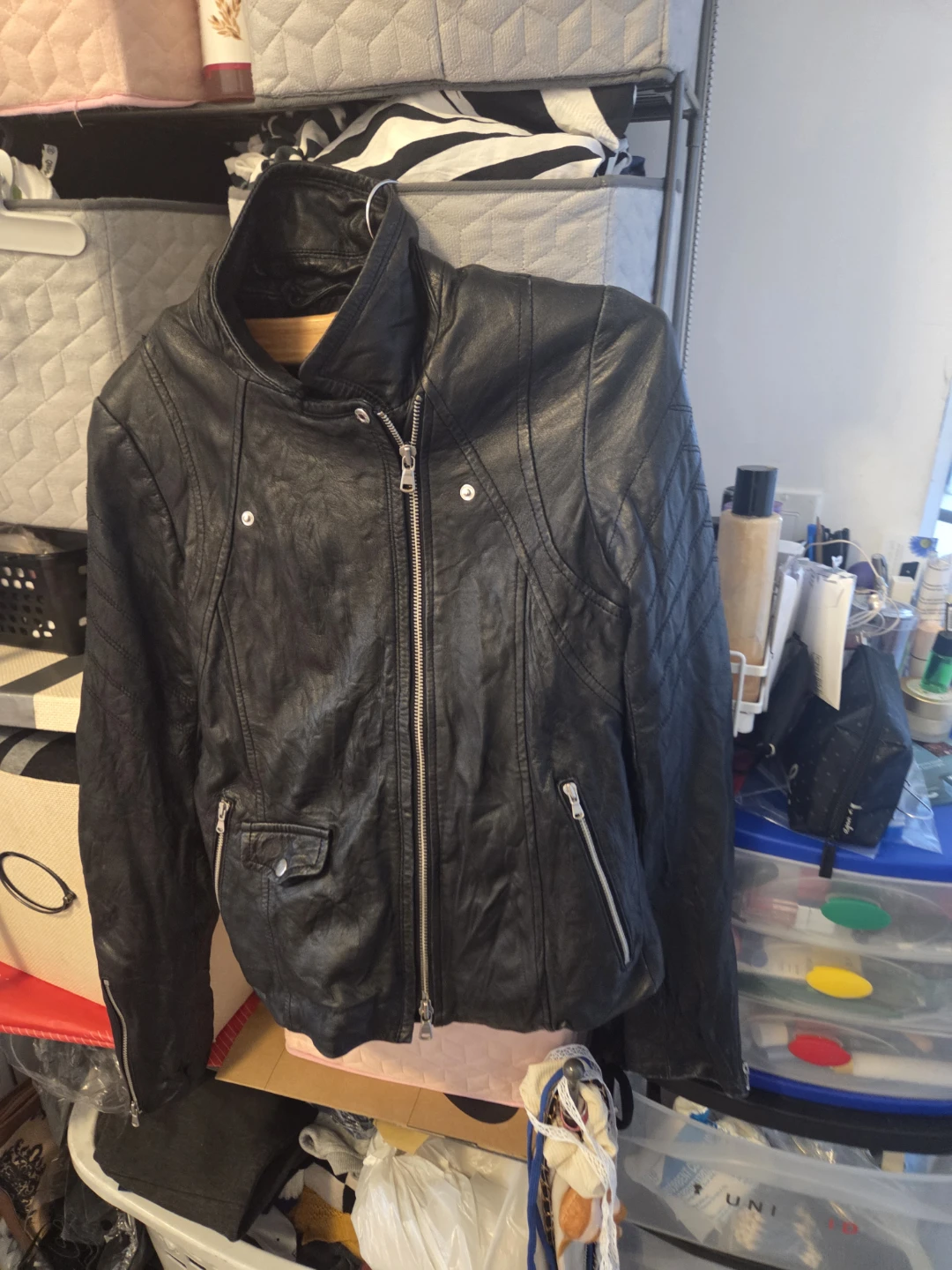 Danier Black Leather Jacket - photo 2
