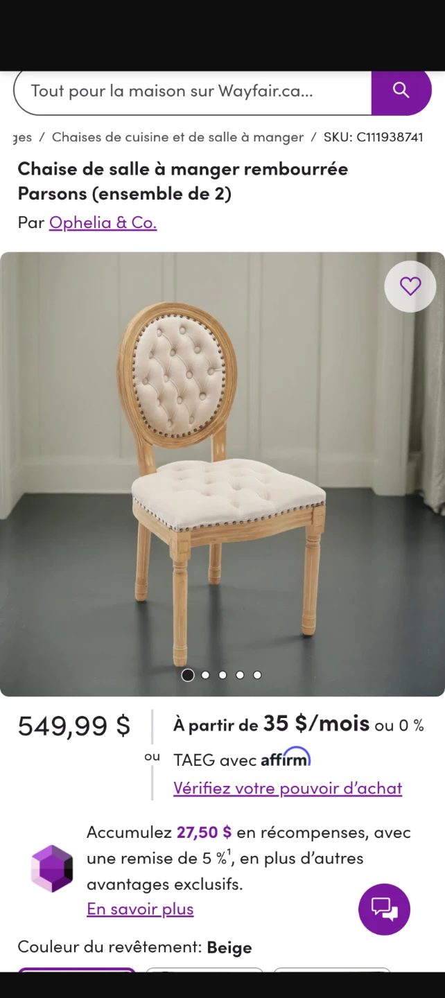 Ophelia & Co. Upholstered Dining Chairs (Set of 2) - photo 2
