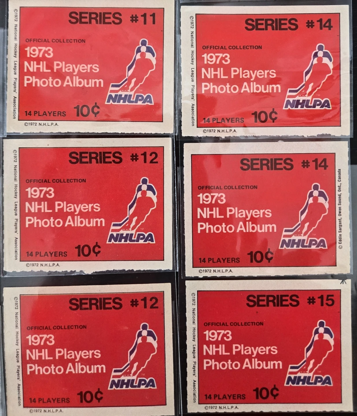 RARE Vintage 1972/73 NHLPA Hockey Panels Lot - photo 4