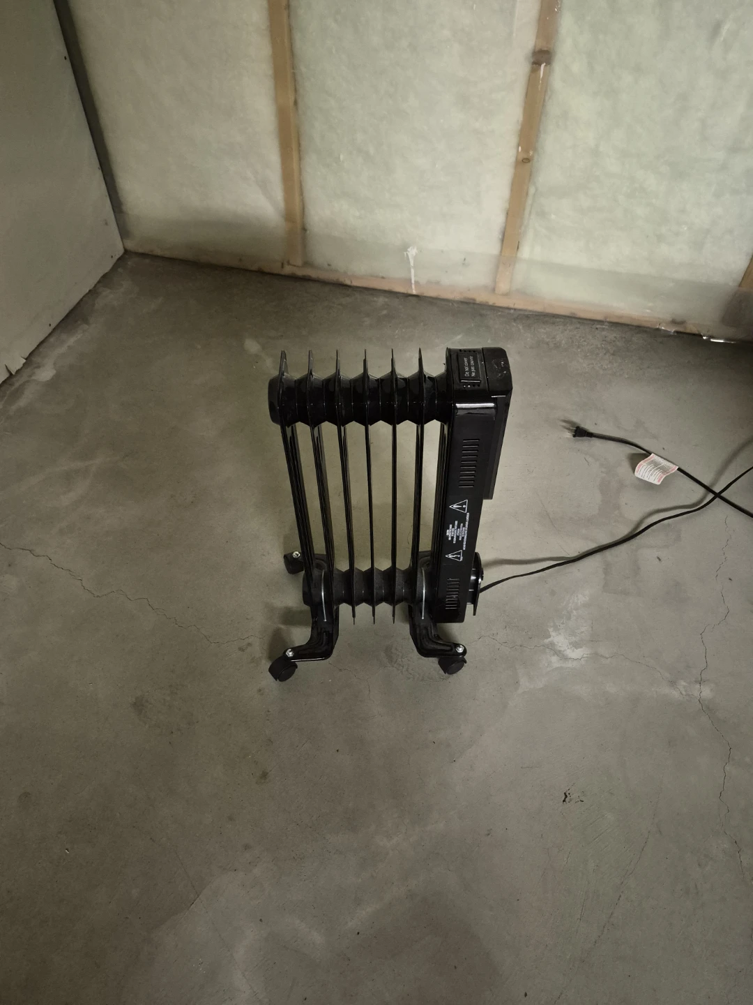 Black Oil-Filled Radiator Heater - photo 2