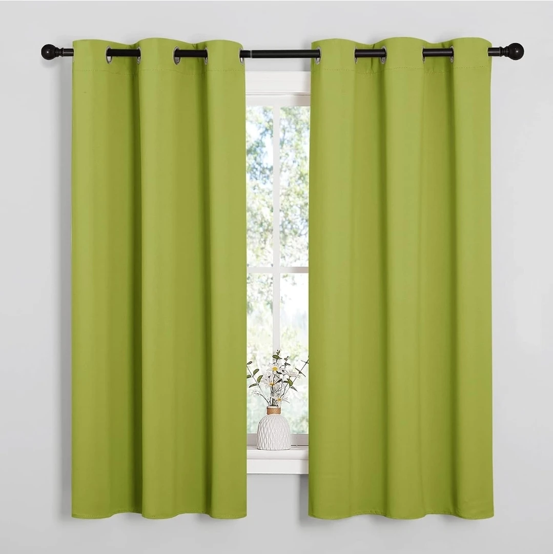 Fresh Green Blackout Curtains, 2 Panels - photo 2