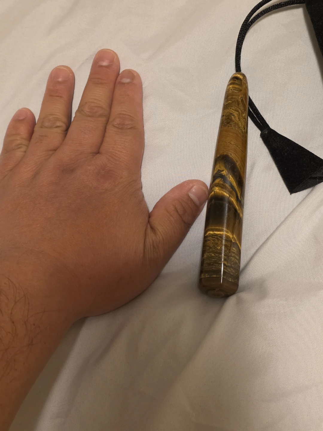 Tigers Eye Crystal Wand ( good for acupuncture points massage)