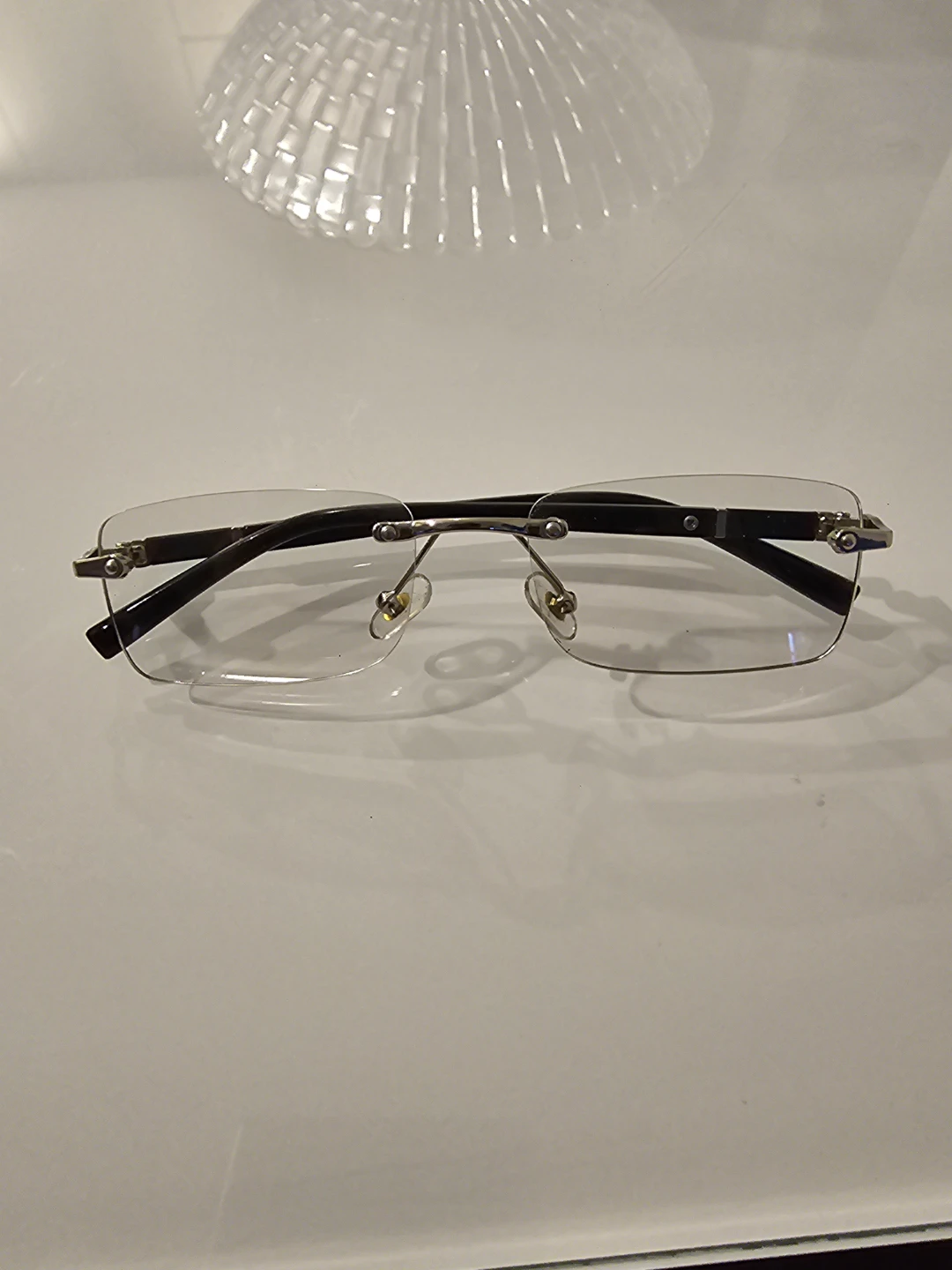 Rimless Rectangular Eyeglasses