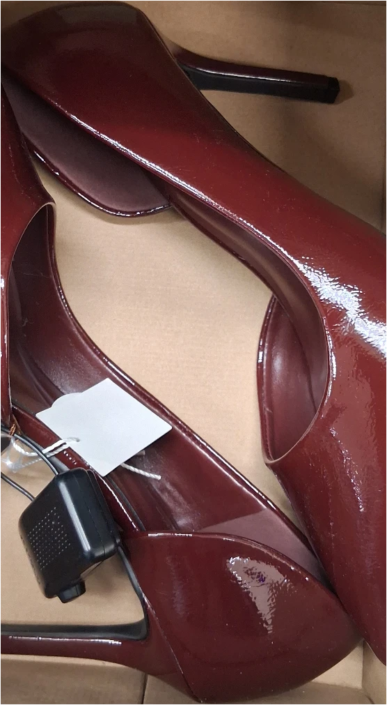 Burgundy Patent High Heel Pumps