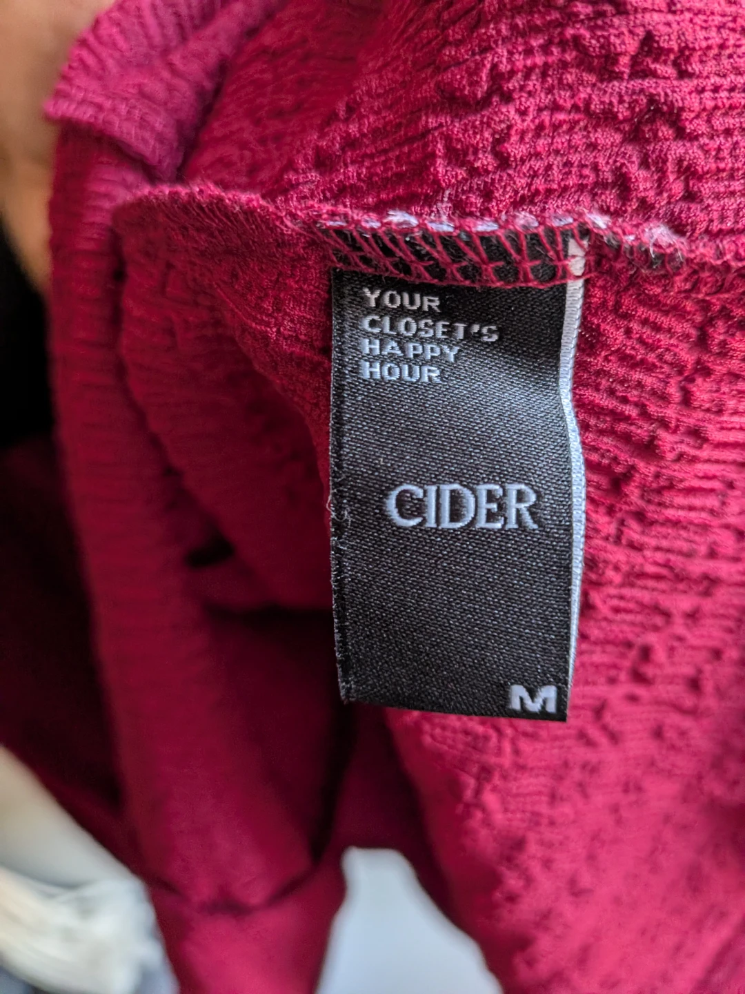 🏈Cider Burgundy Textured Mini Dress in excellent condition - photo 5