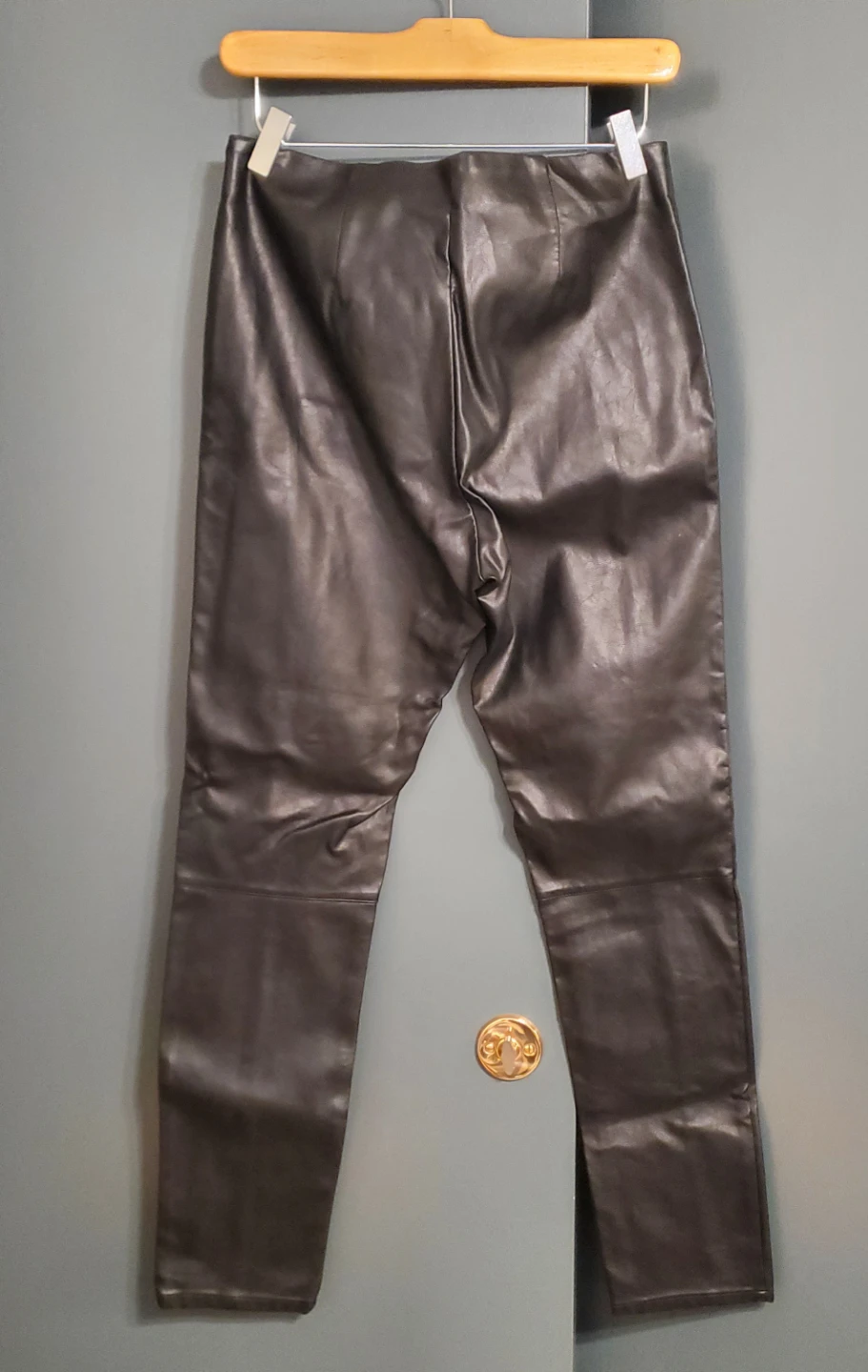H&M Faux Leather Lace-Up Pants - photo 3