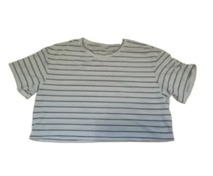 Striped crop t-shirt
