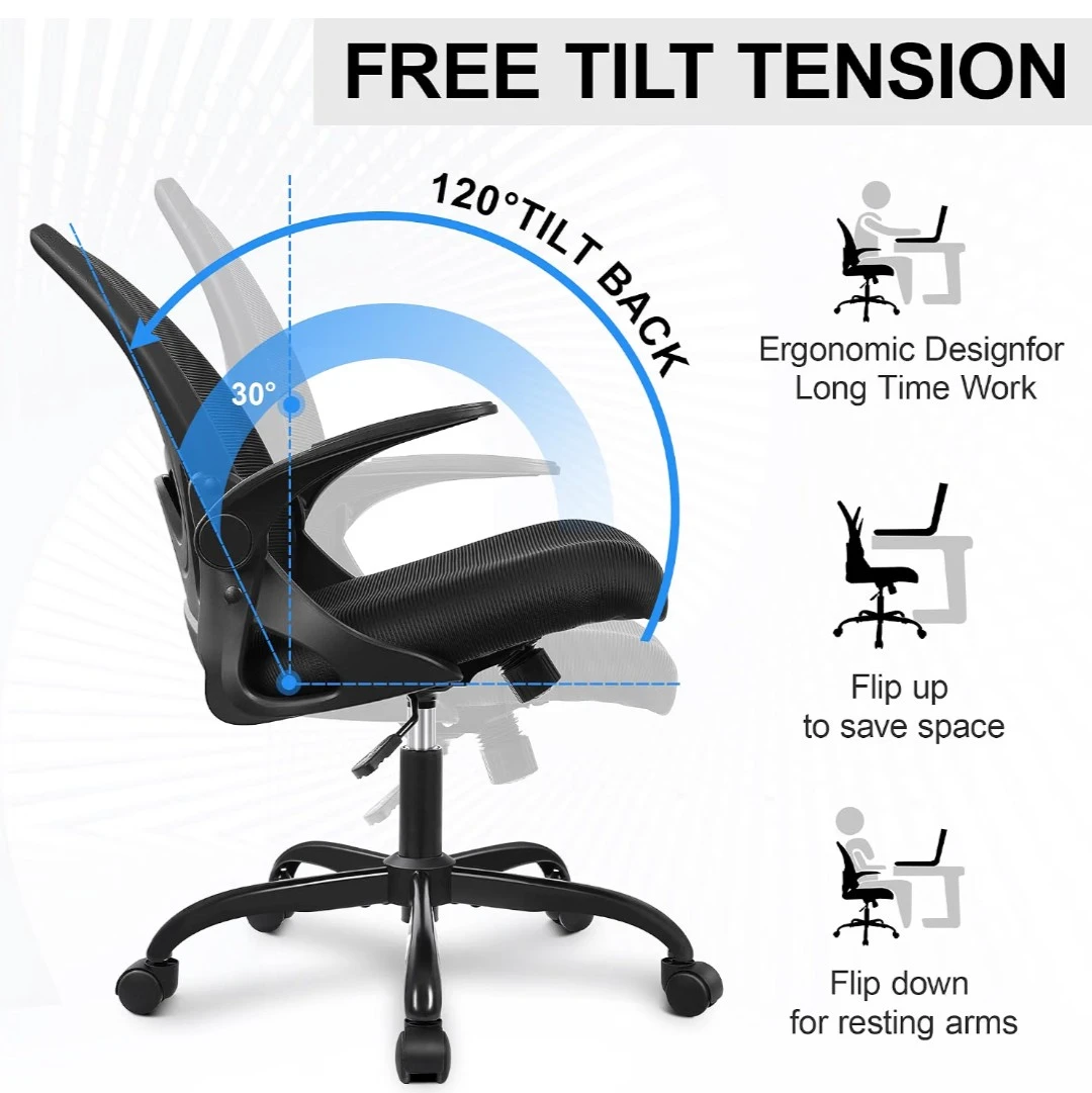 Primy Ergonomic Office Chair with Adjustable Lumbar & Height - photo 5
