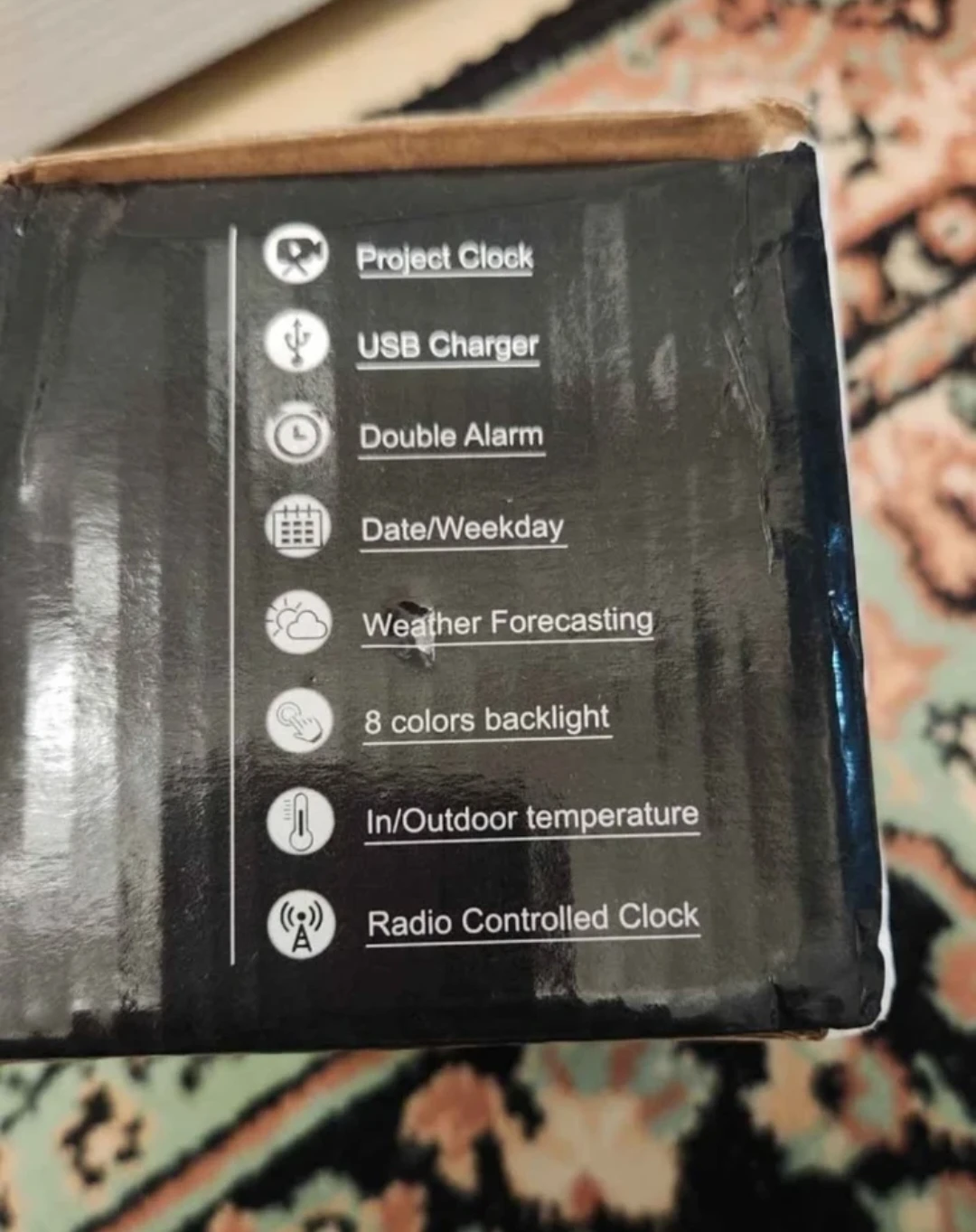 New  Projection Weather Station Clock - photo 3