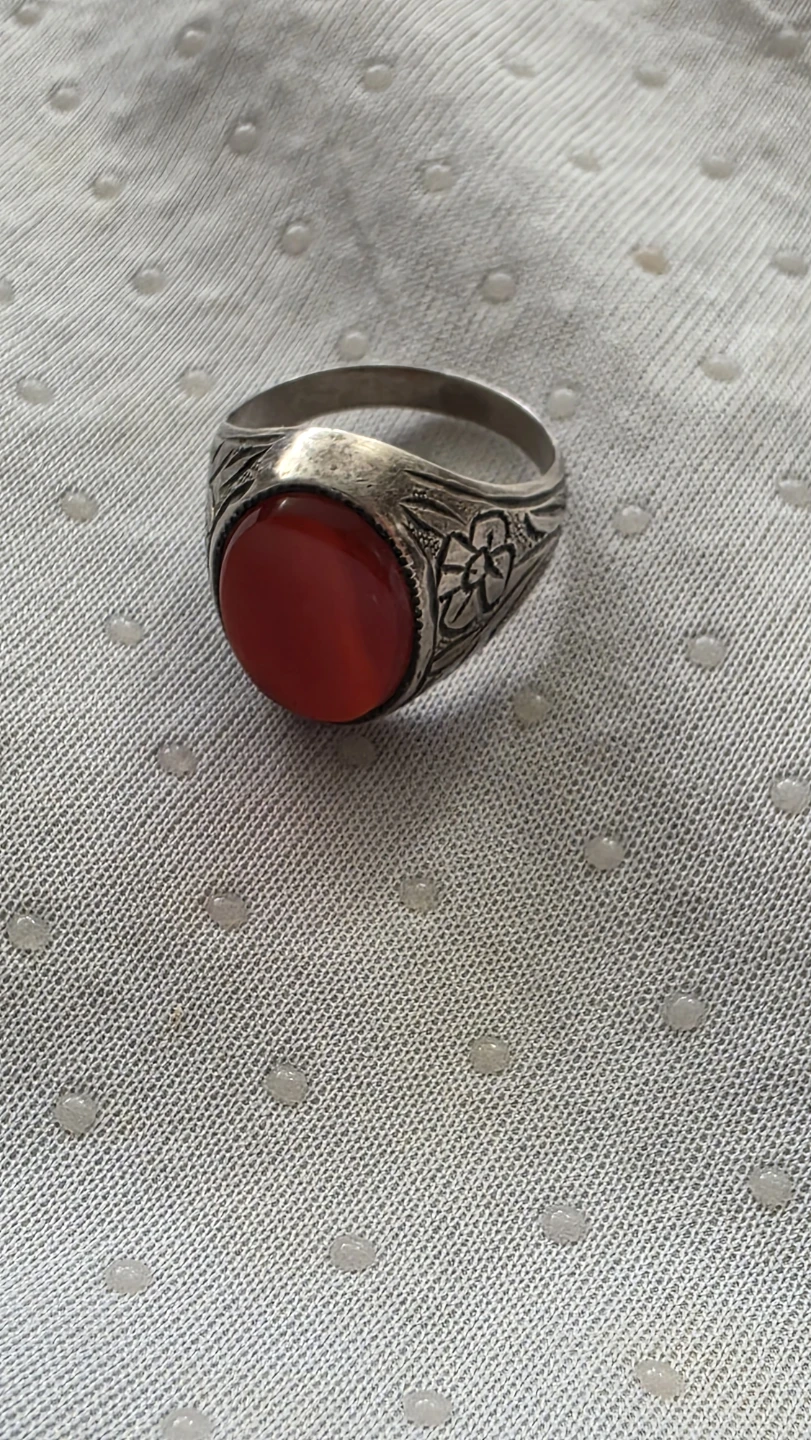 Vintage style red stone ring - photo 5