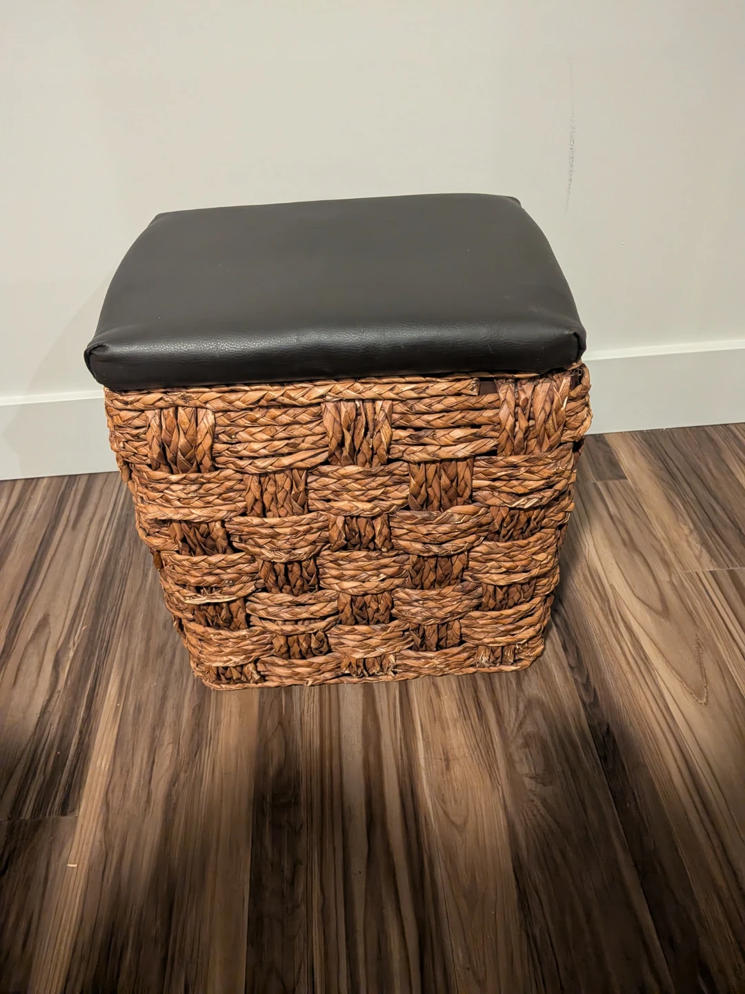 Wicker Storage Ottoman