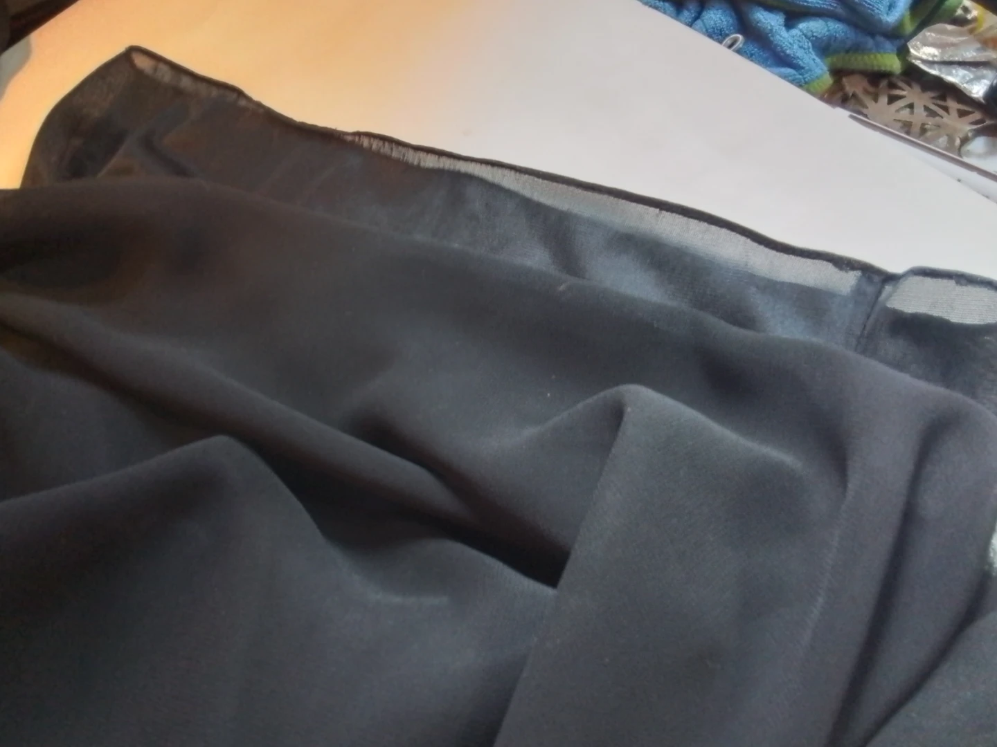 Black Sheer Wide-Leg Trousers - photo 5