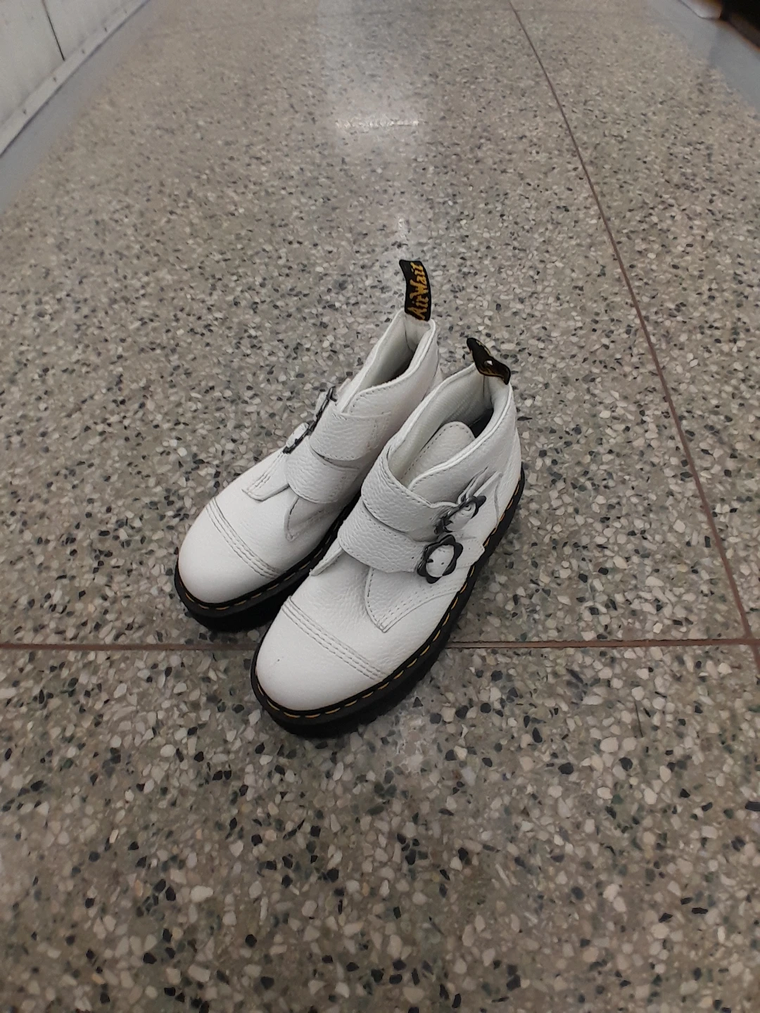 Dr. Martens White Platform Boots Women's Size 9 - photo 4