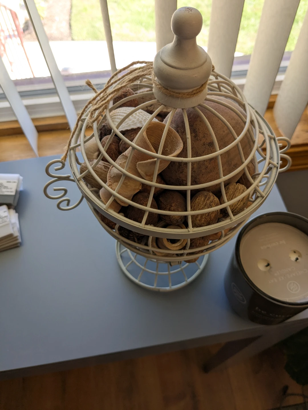Decorative Metal Birdcage Style Orbs Holder - photo 3
