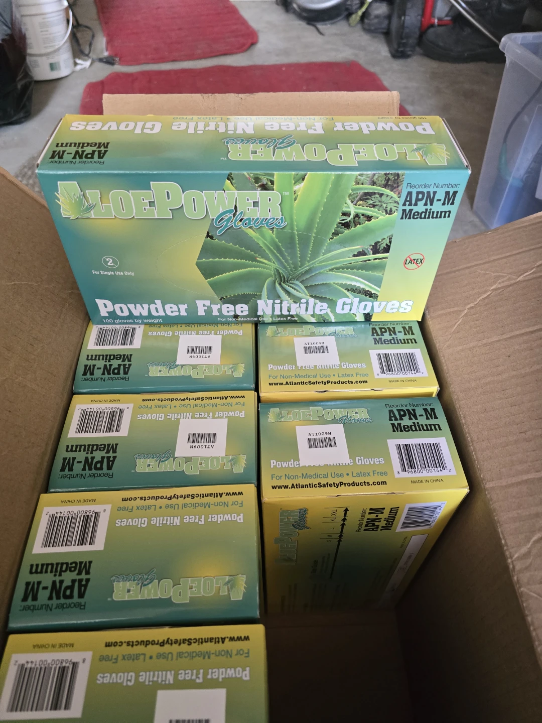AloePower Powder Free Nitrile Gloves Medium - photo 3