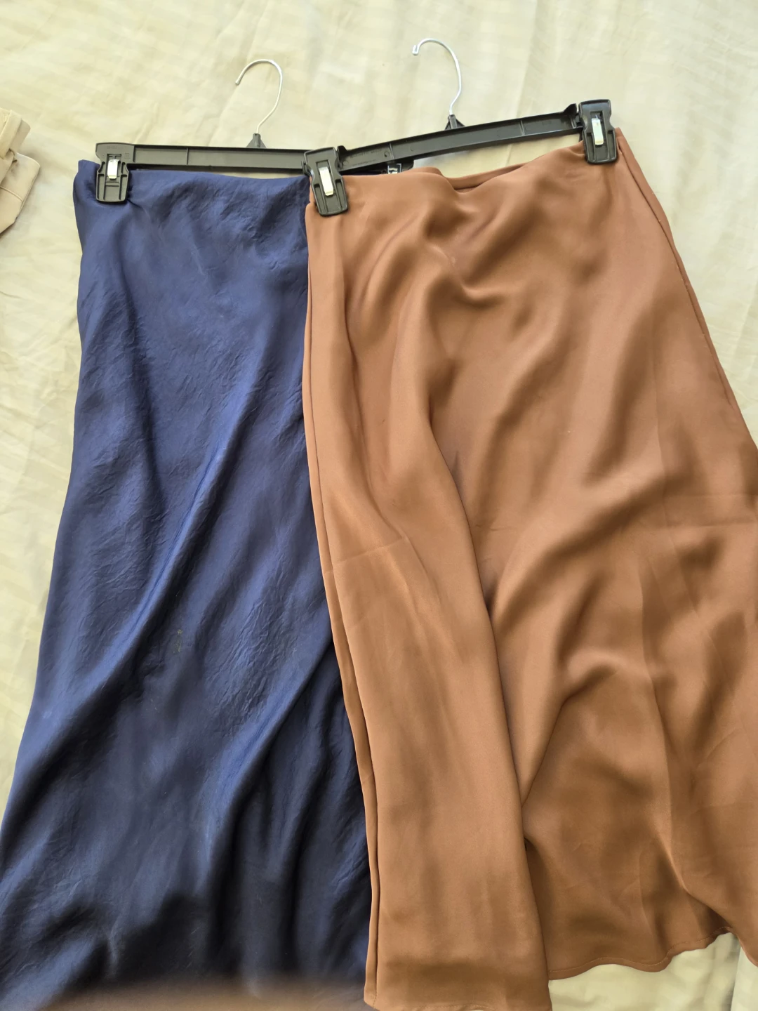 Set of Two Midi Satin Skirts FitsSmall