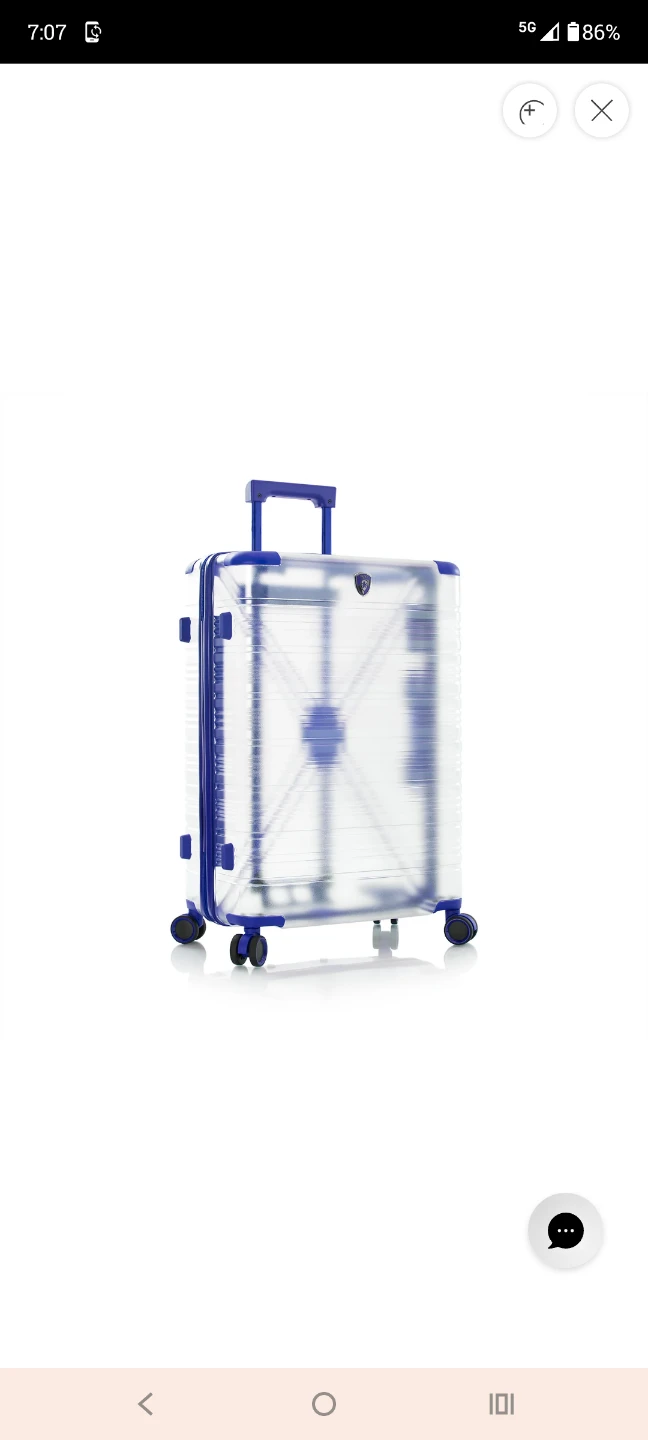 New (BNWT)! HEYS 26 Inches Clear Luggage Suitcase