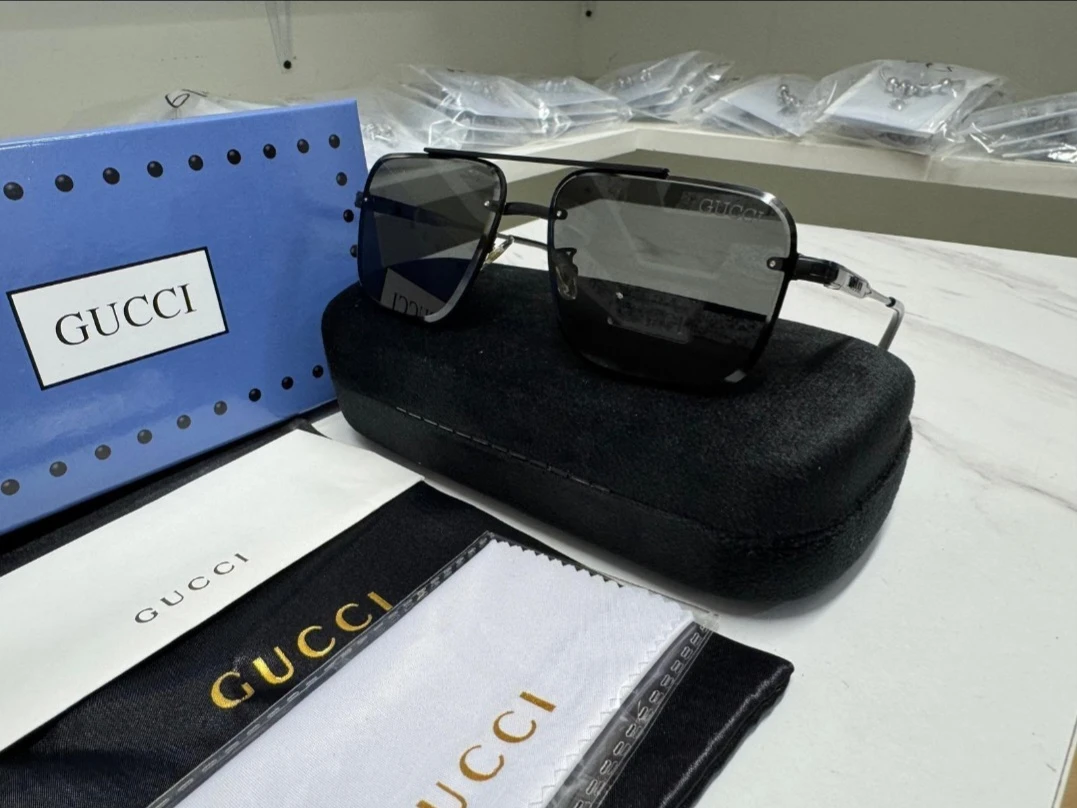 Gucci Sunglasses with Case and Accessories