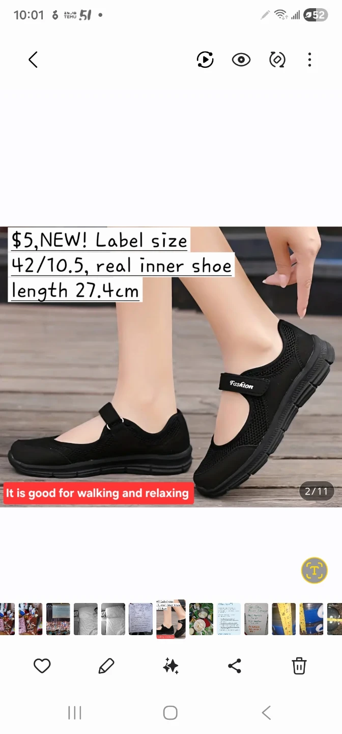 New Fashion Mary Jane Shoes - Size 42/10.5