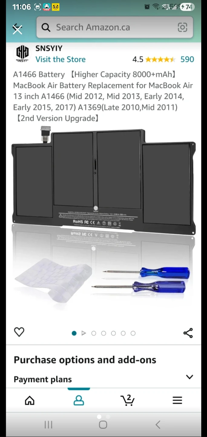 SNSYIY MacBook Air 13 inch A1466 Battery Replacement