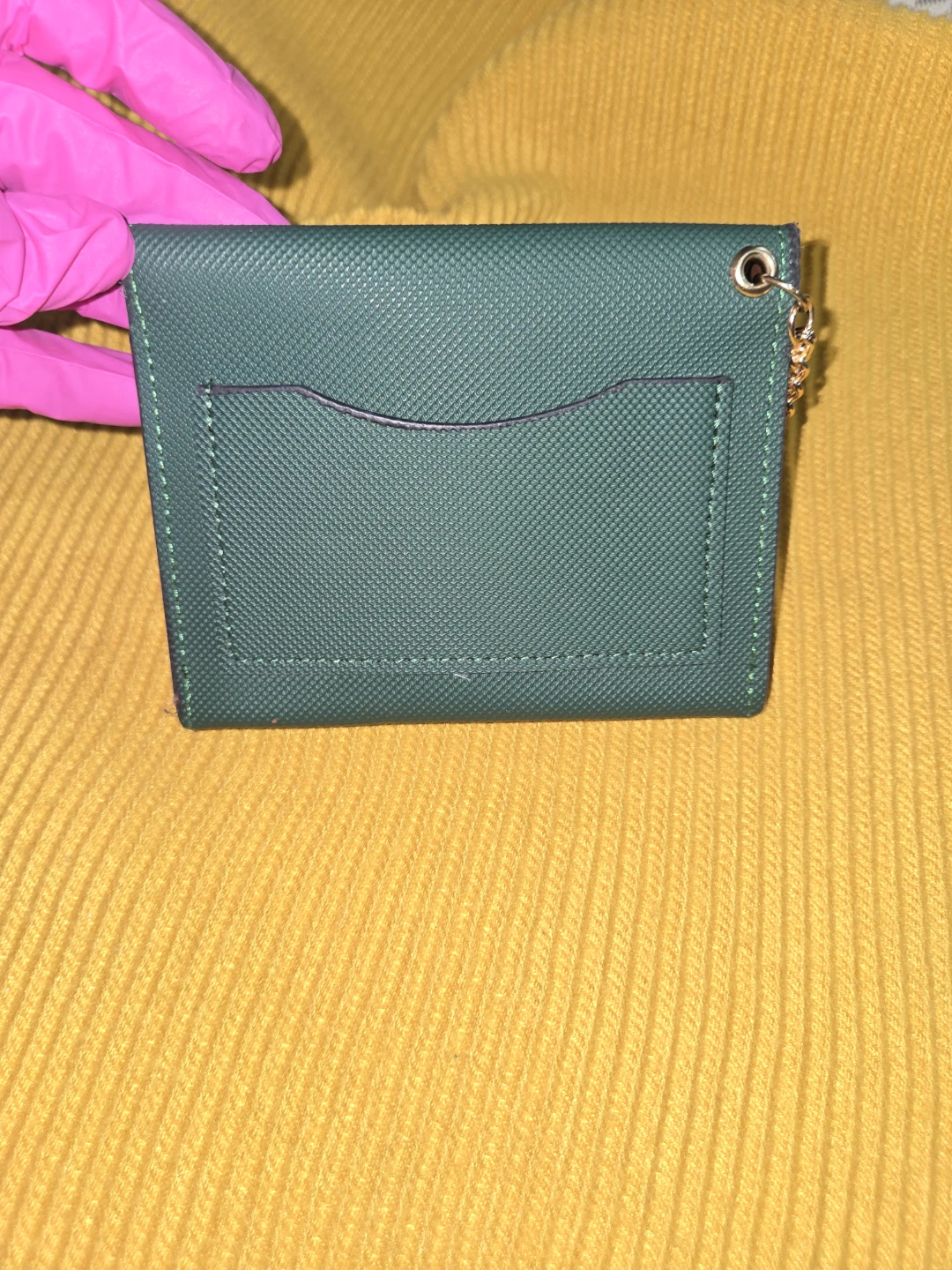 Lacoste green card holder with keychain - photo 5