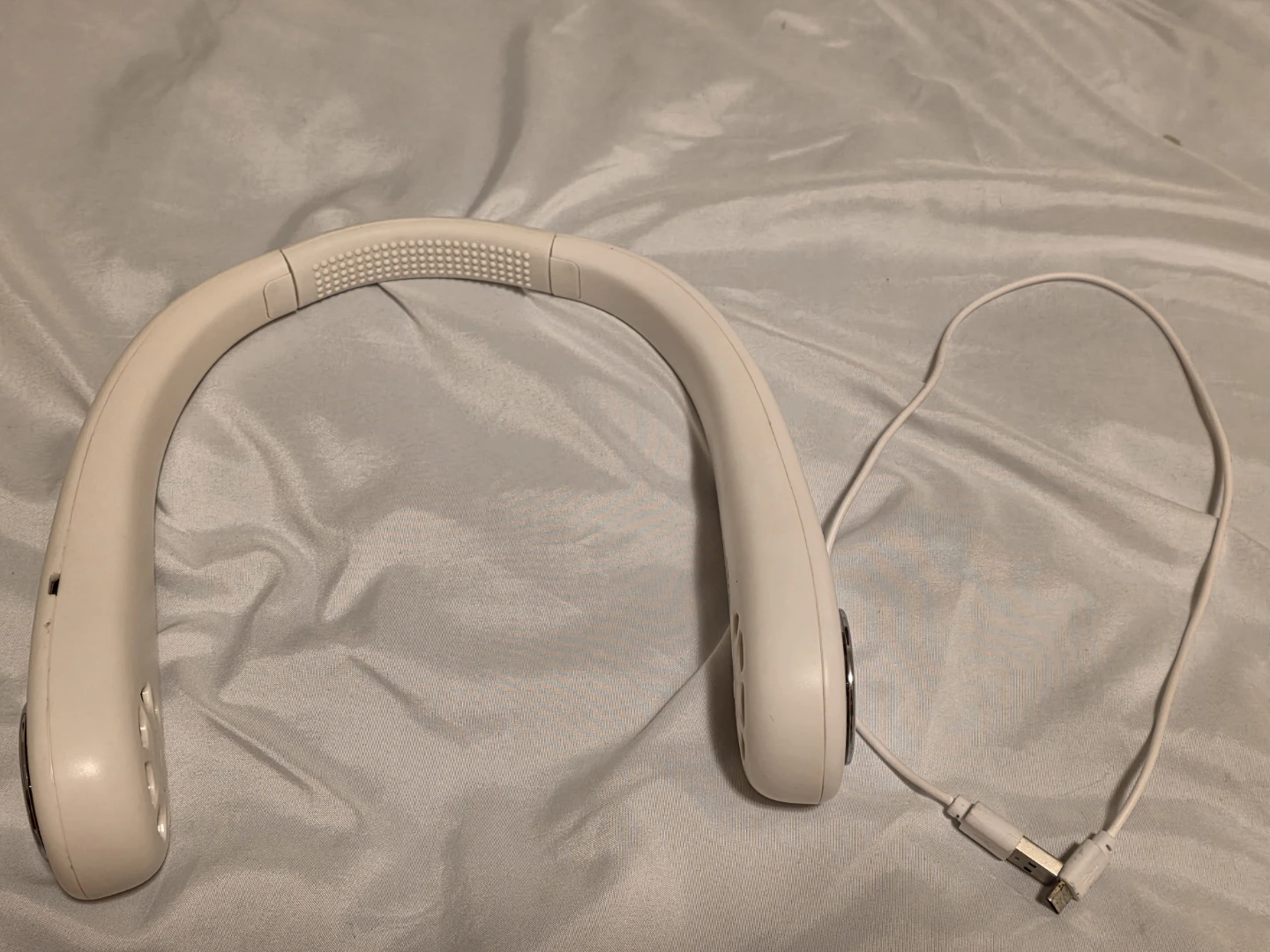 White Portable Neck Fan - photo 2