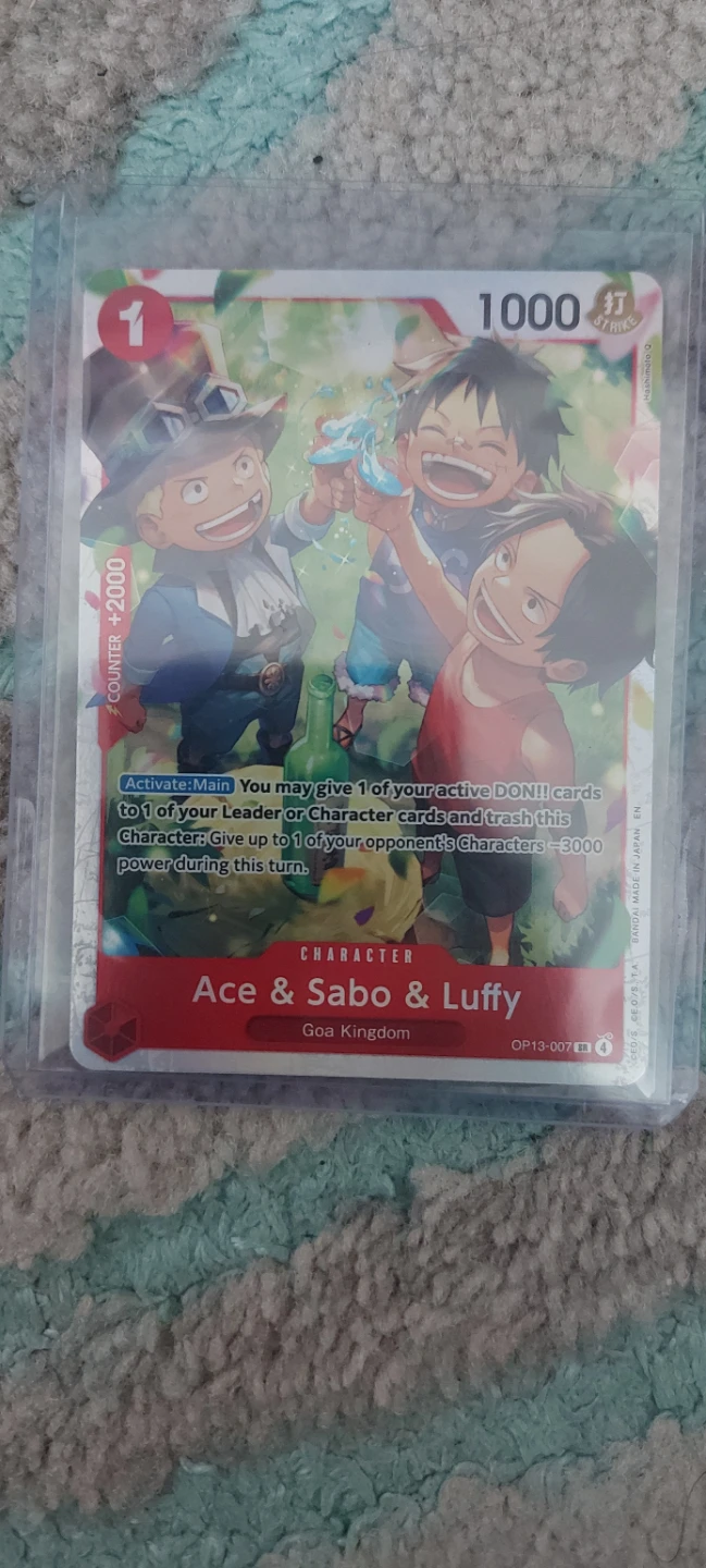 One Piece TCG Ace & Sabo & Luffy OP13-007 SR