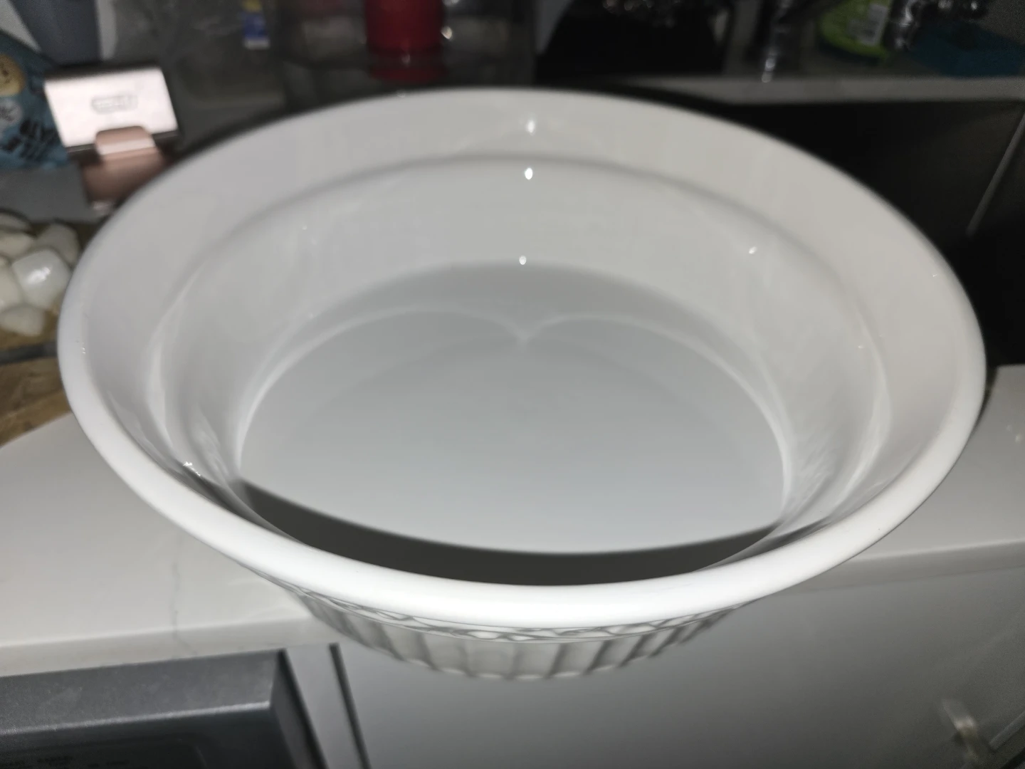 White Ceramic Covered Casserole Dish - photo 4