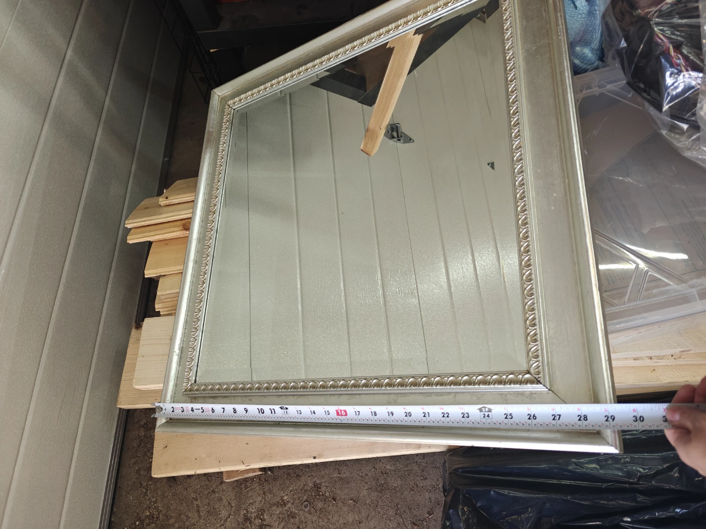 Silver Wall Mirror - photo 2