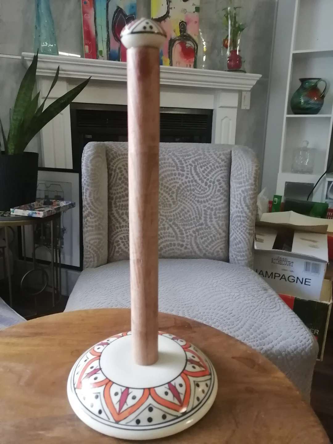 Decorative Ceramic Paper Towel Holder