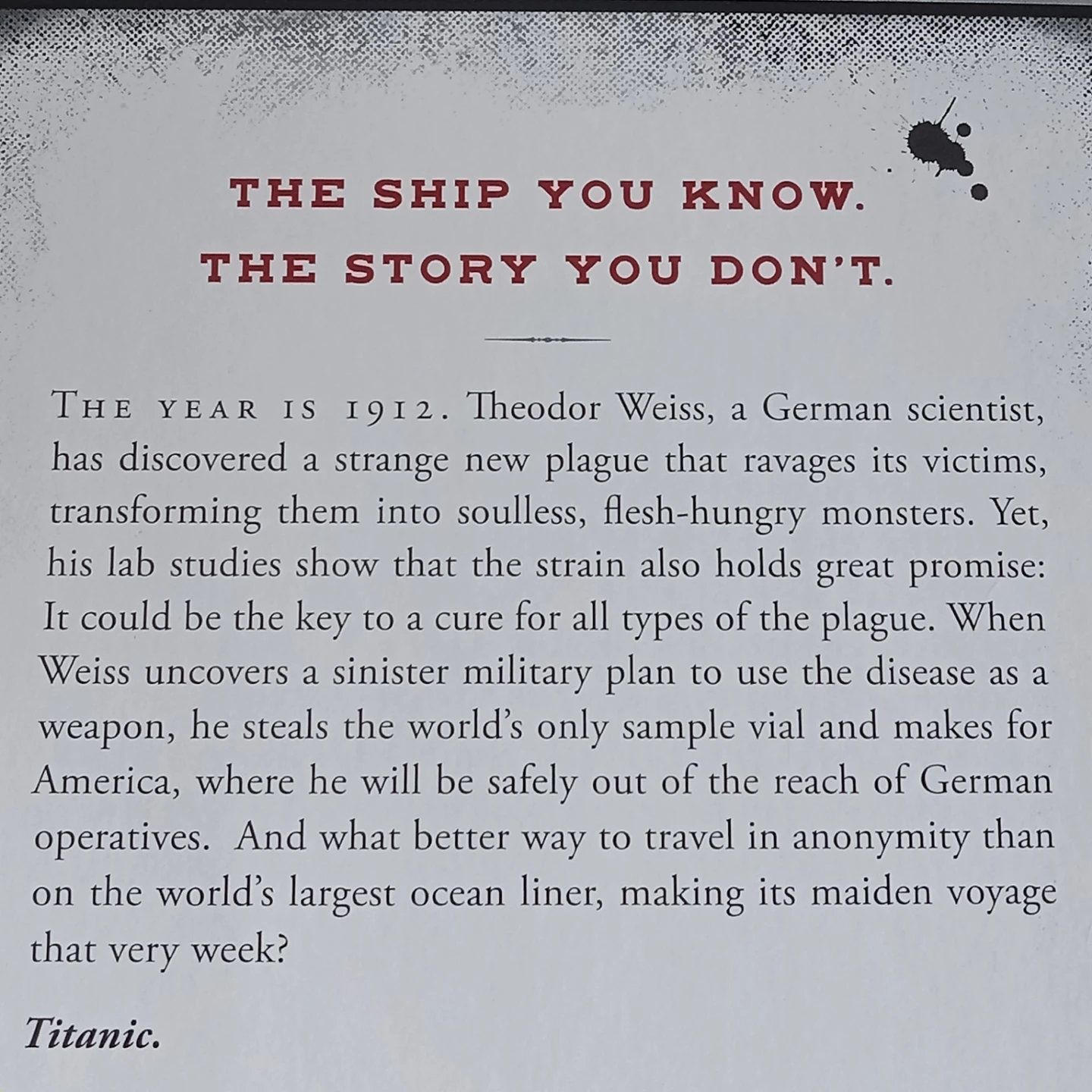 Deck Z: The Titanic - Unsinkable, Undead. Book - photo 2