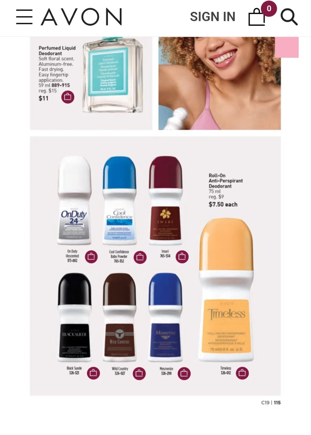 Avon Roll-on Antiperspirant