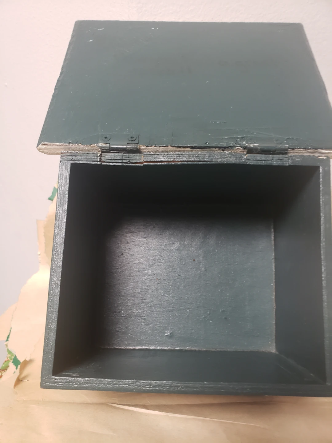 Set of Two Painted Wooden Storage Boxes - photo 2