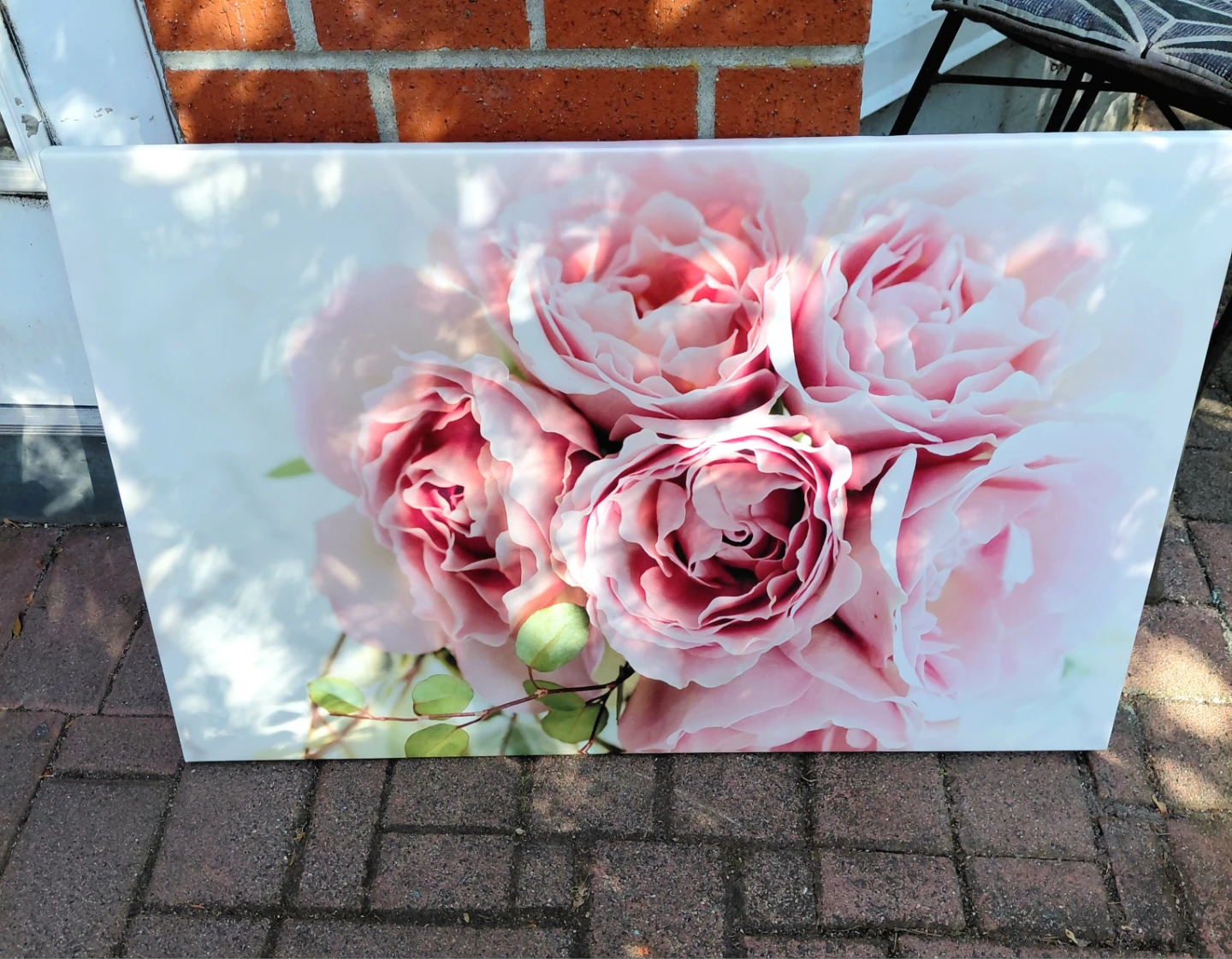 Canvas Wall Art - Pink Roses Floral Print
